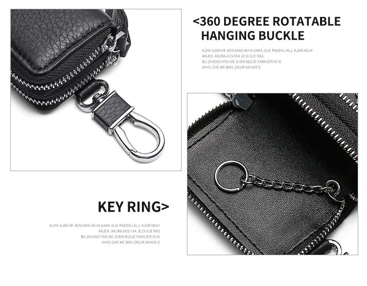 Multi Functional Leather Double Car Keys K5210