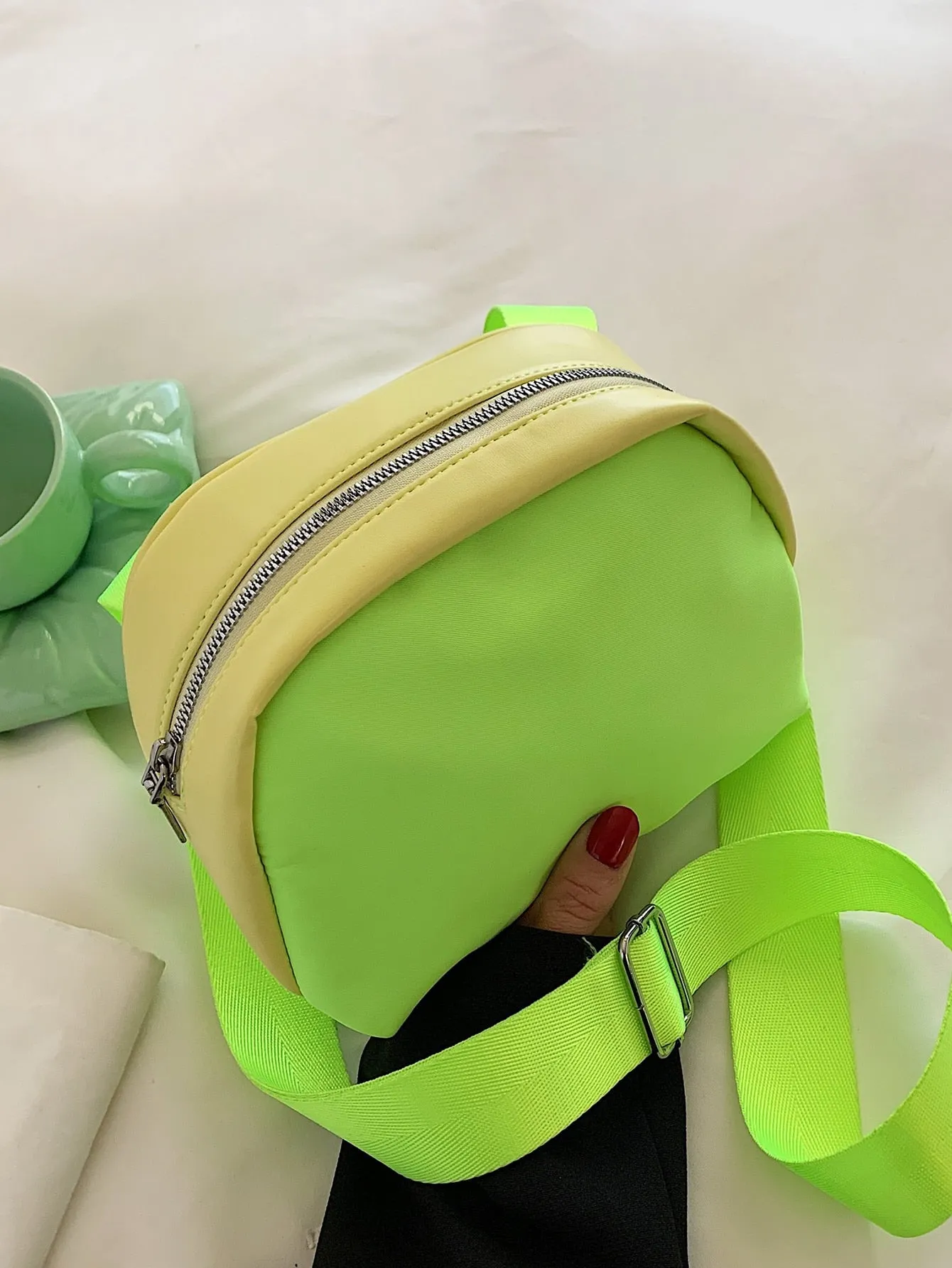 Neon Lime Crossbody Bag