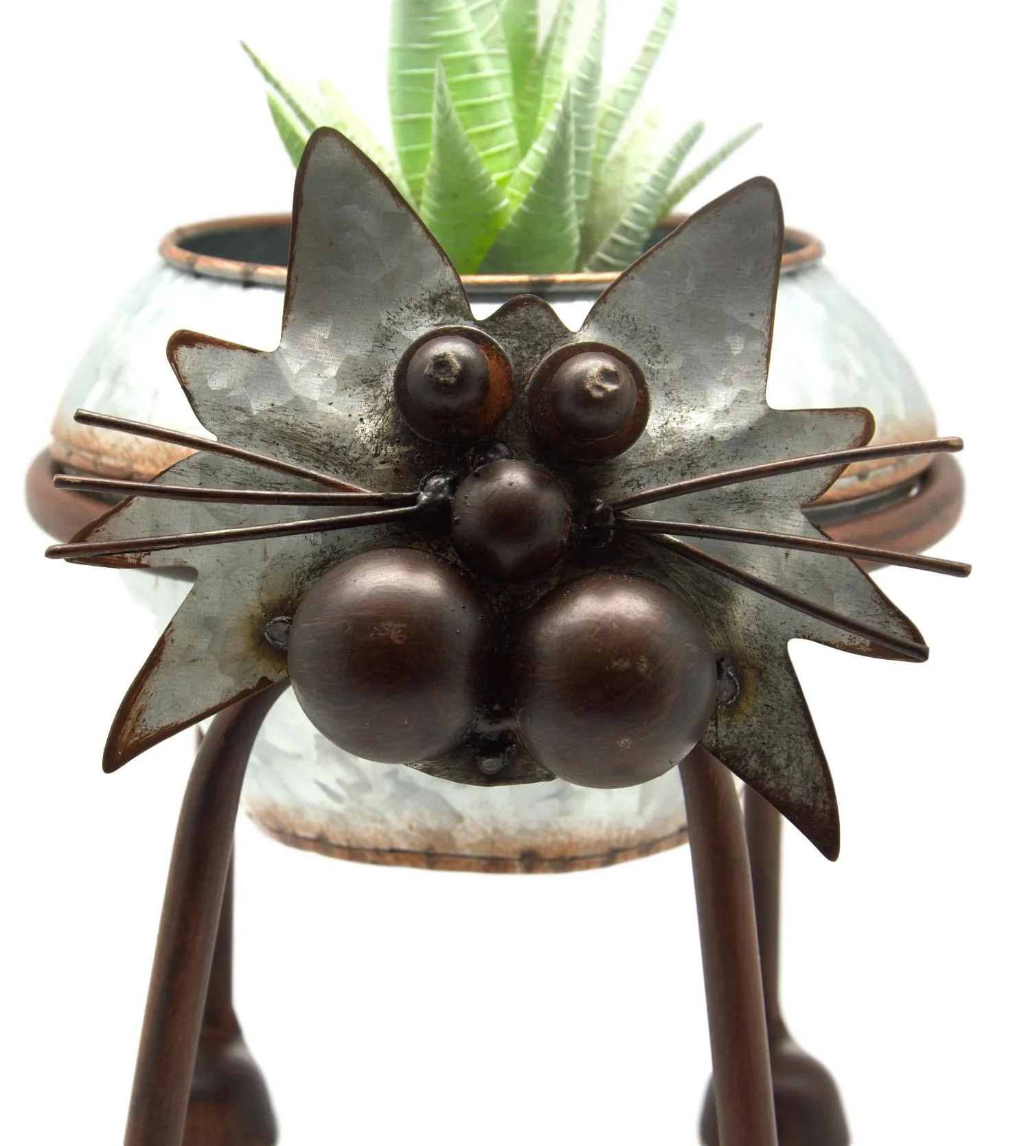 Nodding Head and Tail Cat Plant Holder