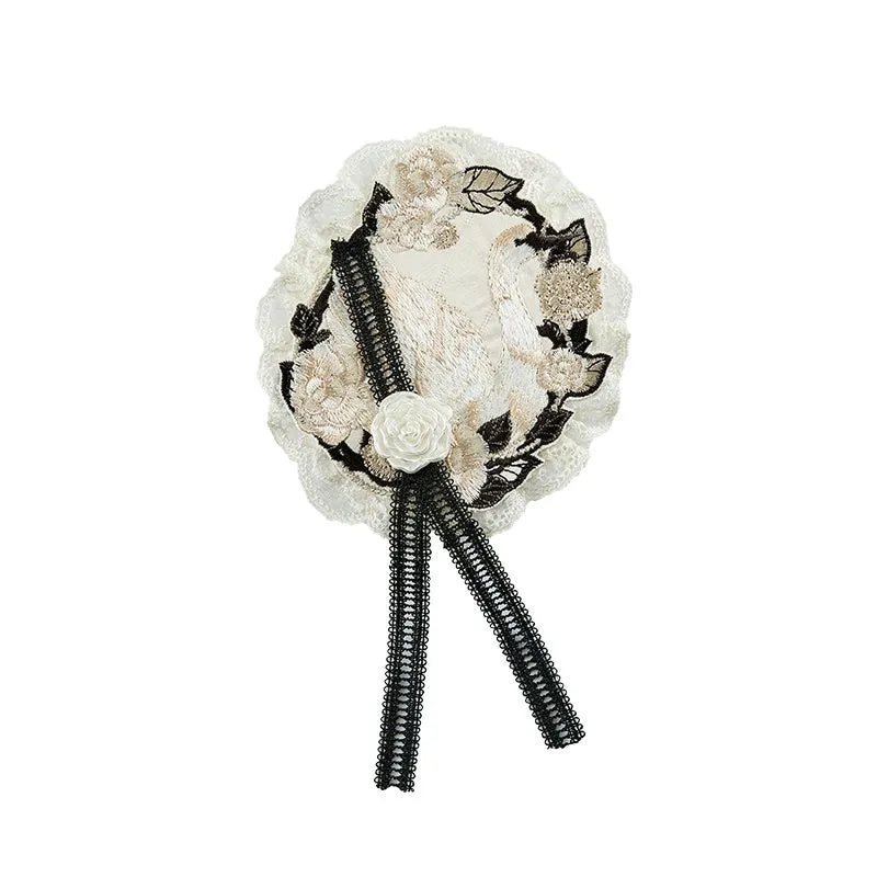 Nuit De Cellophane~Wild Swan~Classic Lolita Accessory Elegant Lolita Bag and Headdress
