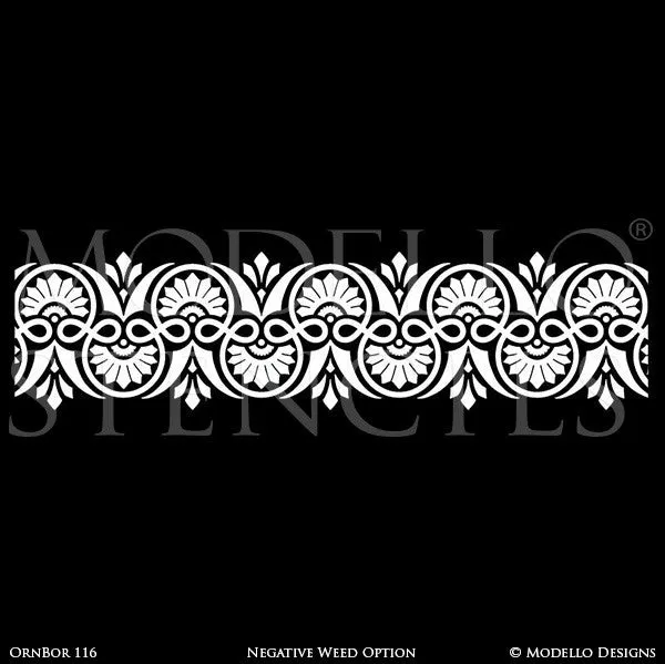 OrnBor116 Custom Border Stencil
