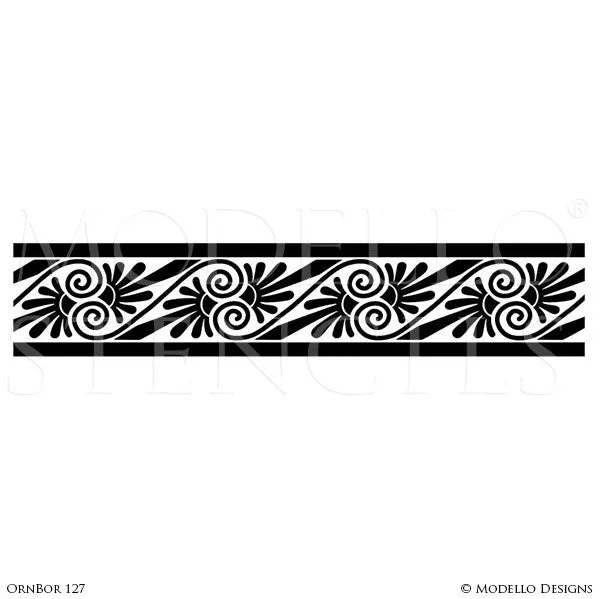 OrnBor127 Custom Border Stencil