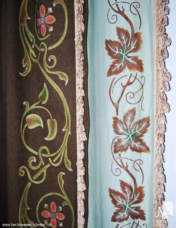 OrnBor129 Custom Border Stencil