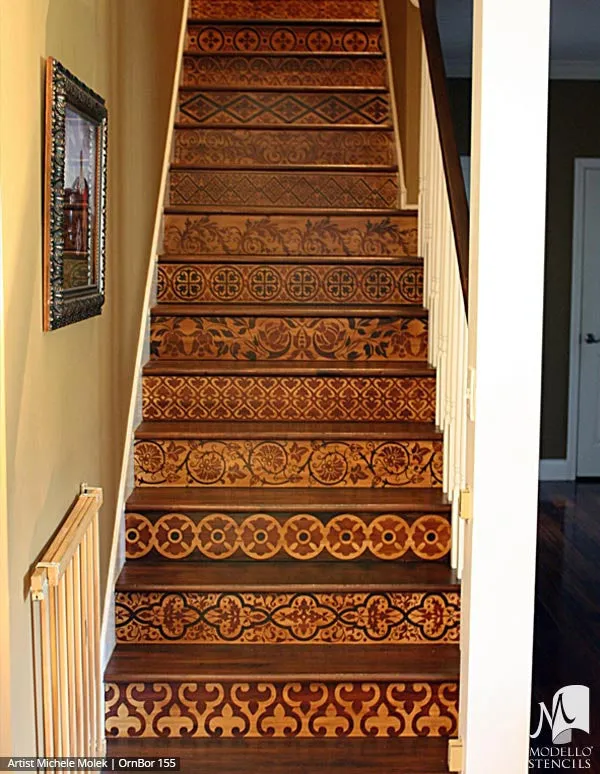 OrnBor155 Custom Border Stencil