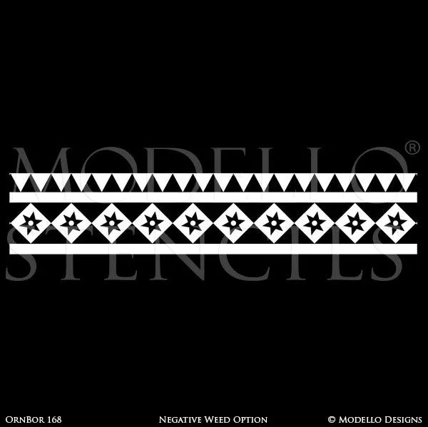 OrnBor168 Custom Border Stencil