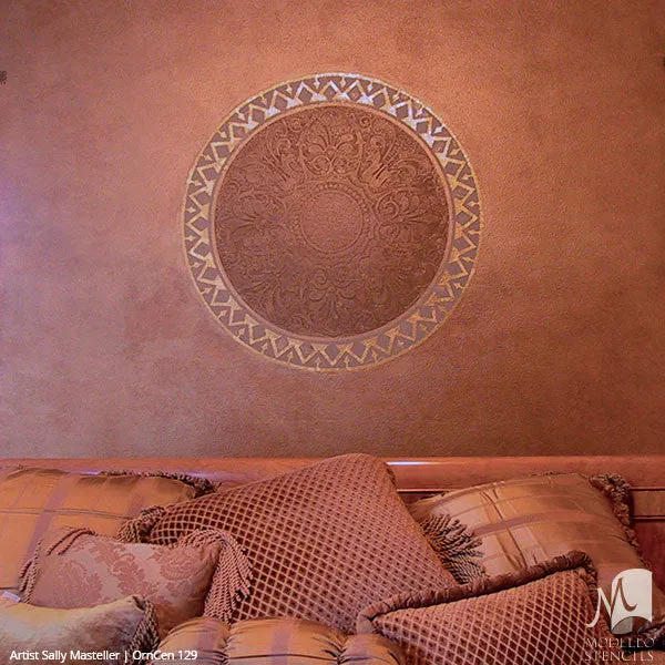 OrnCen132 Custom Medallion Stencil