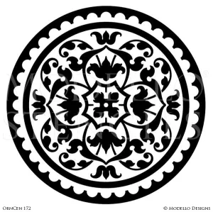 OrnCen172 Custom Medallion Stencil