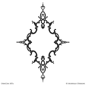 OrnCen187A Custom Medallion Stencil