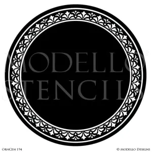 OrnCen194 Custom Medallion Stencil