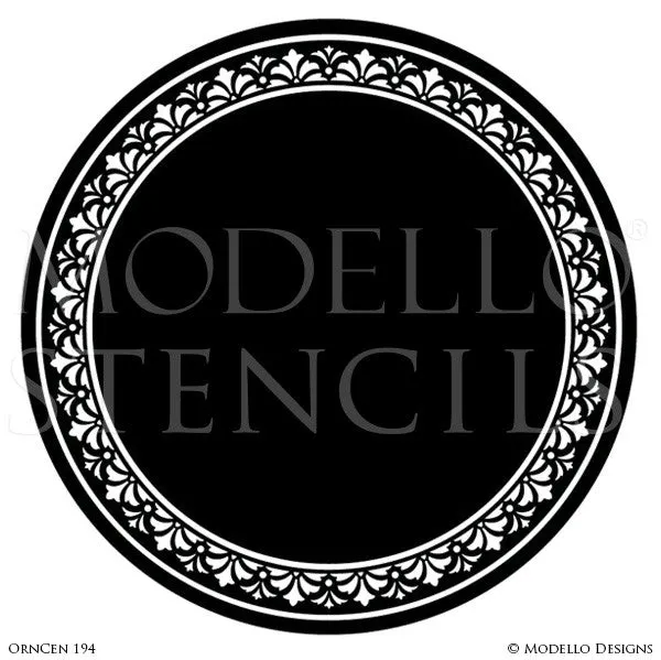 OrnCen194 Custom Medallion Stencil