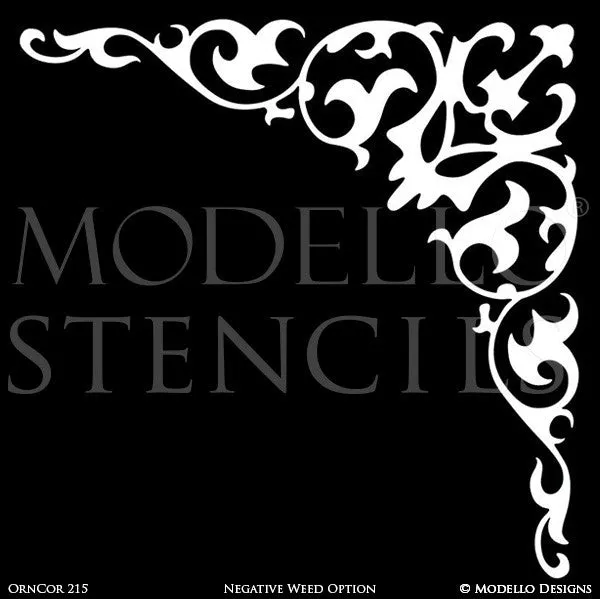 OrnCor215 Custom Corner Stencil