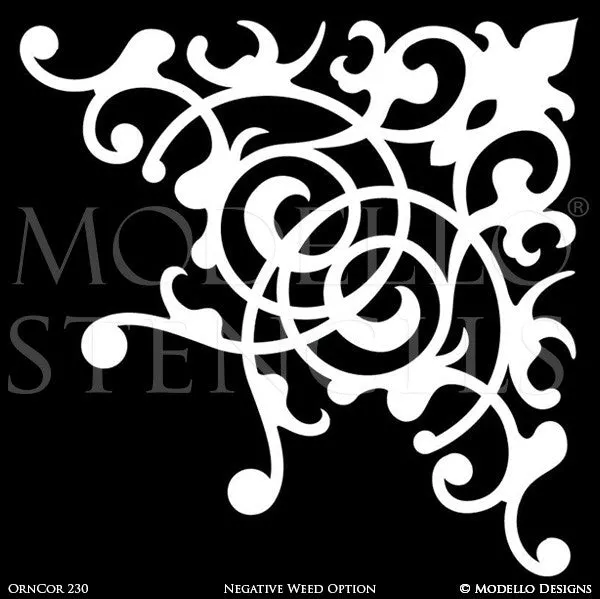 OrnCor230 Custom Corner Stencil