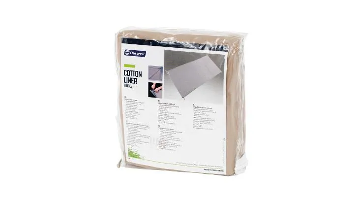 Outwell Cotton Sleeping Bag Liner Single