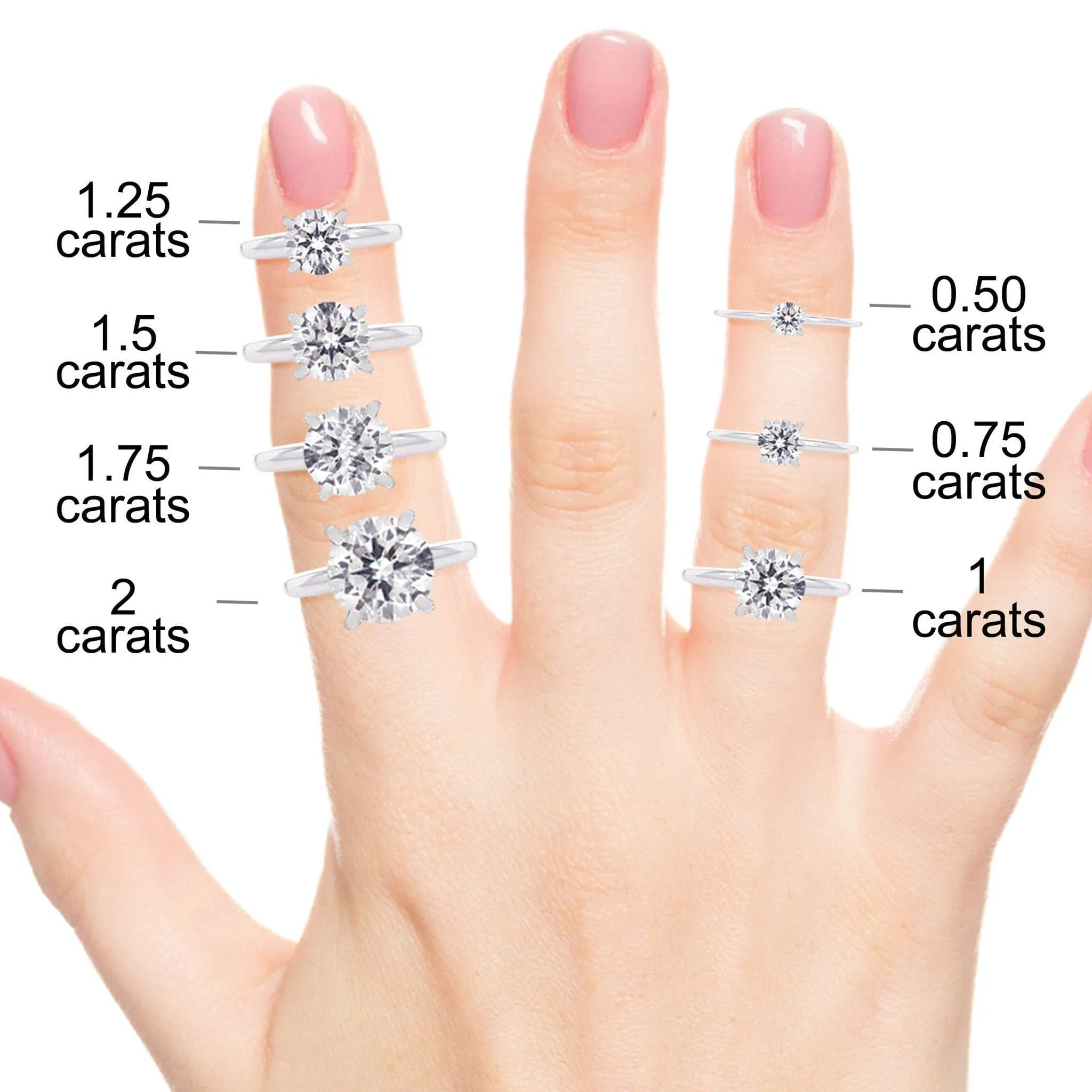 Pave Diamond Engagement Ring Maeve 14K Rose Gold