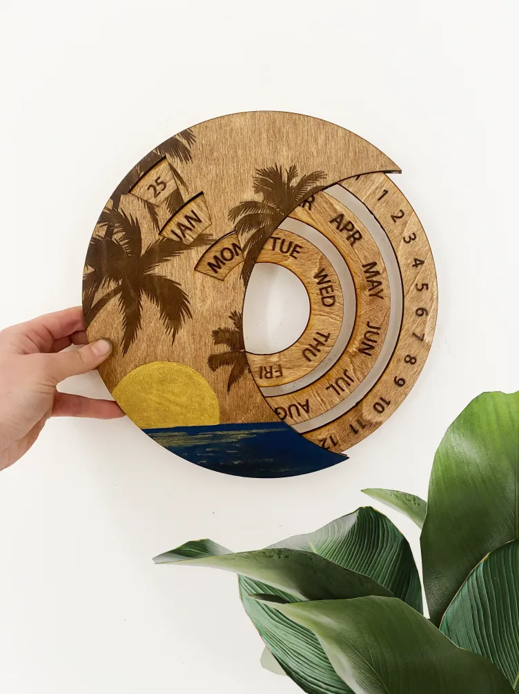 Perpetual Calendar Ocean Painting