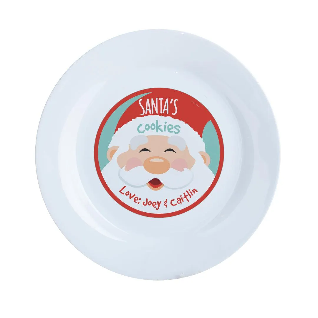 Personalized Cookies for Santa Plate