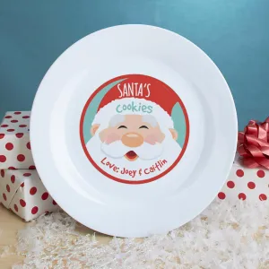 Personalized Cookies for Santa Plate