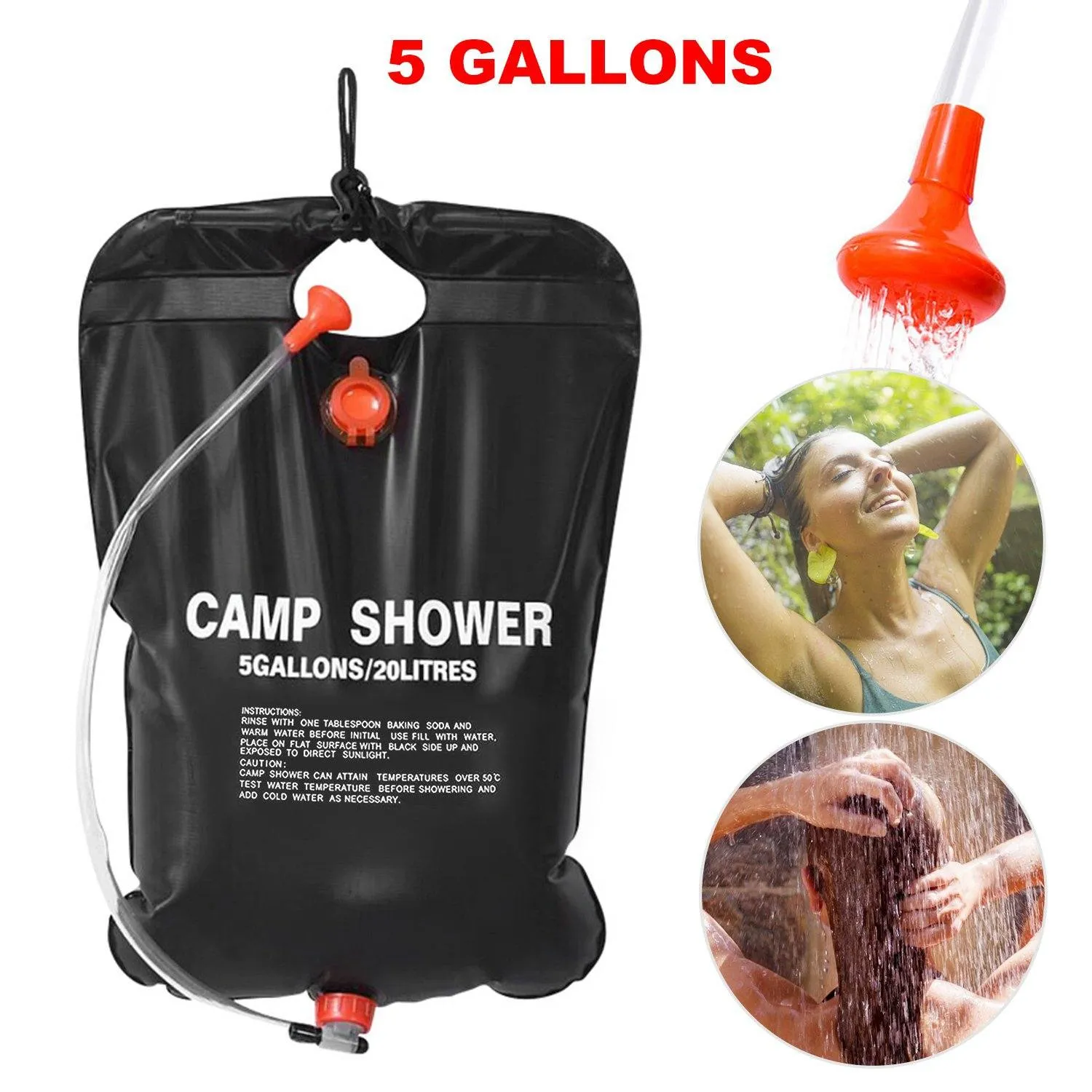 Portable Solar Heated Shower Bag