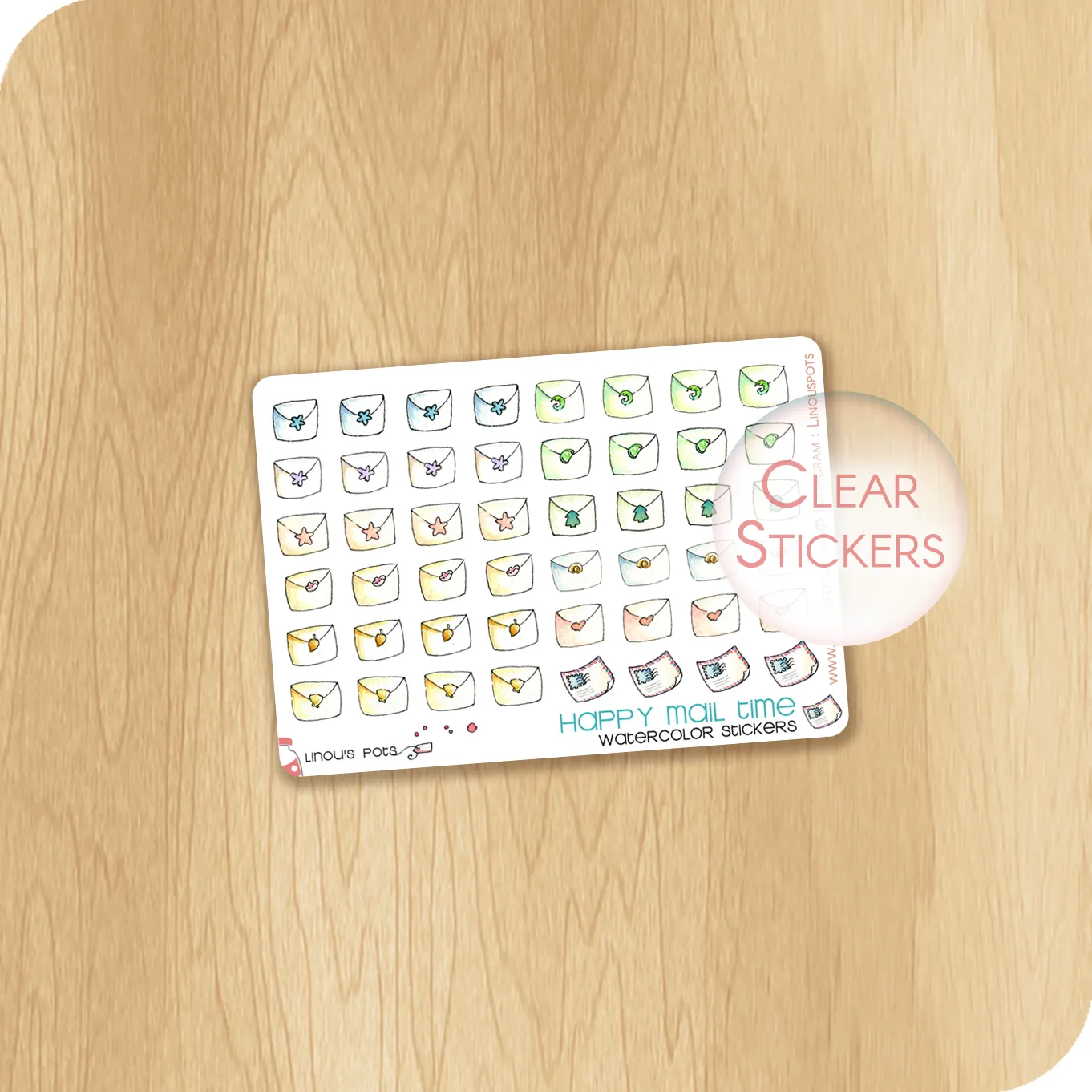 Rainbow Collection MINI SHEET - 48 Envelopes