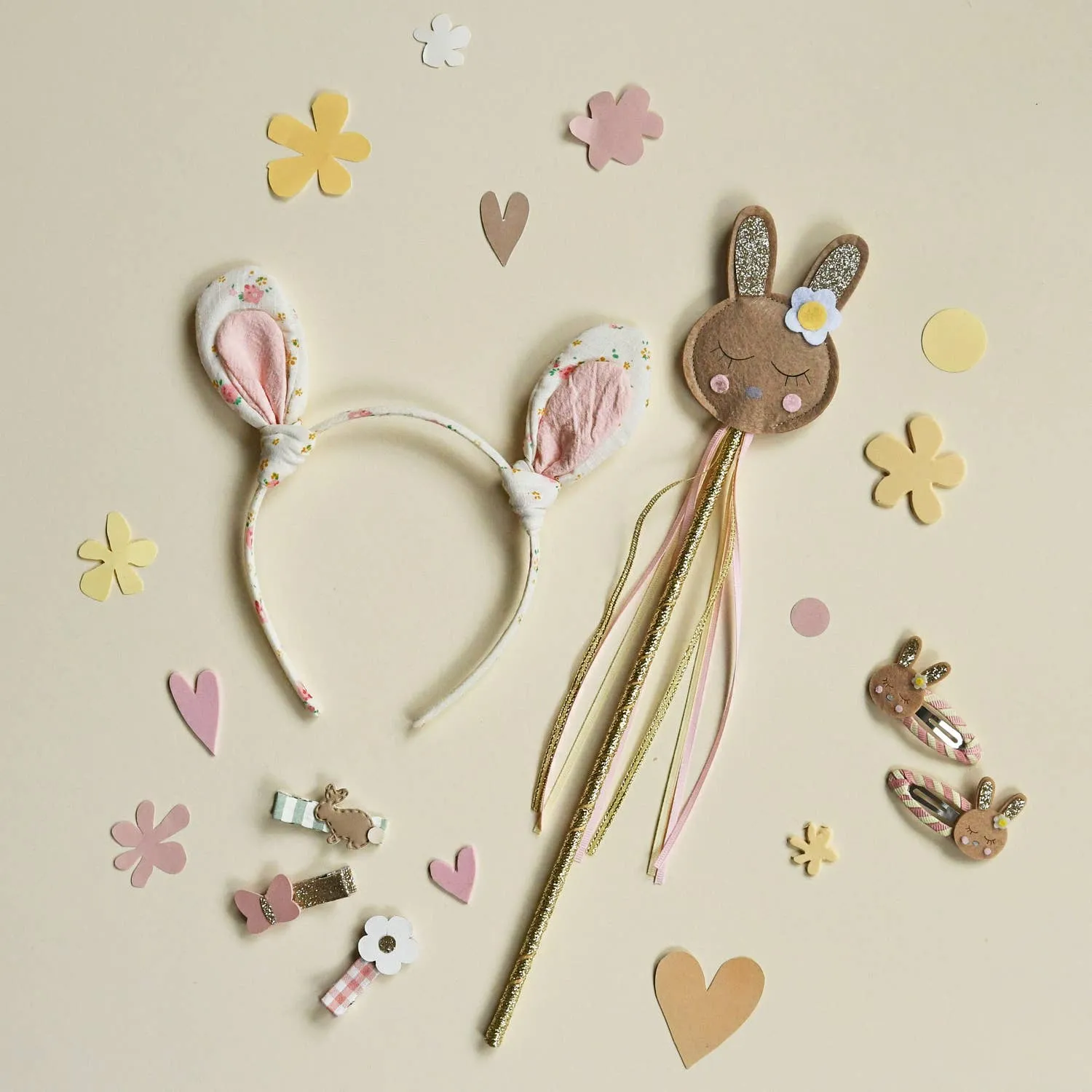 ROC Stripy Bunny Clips