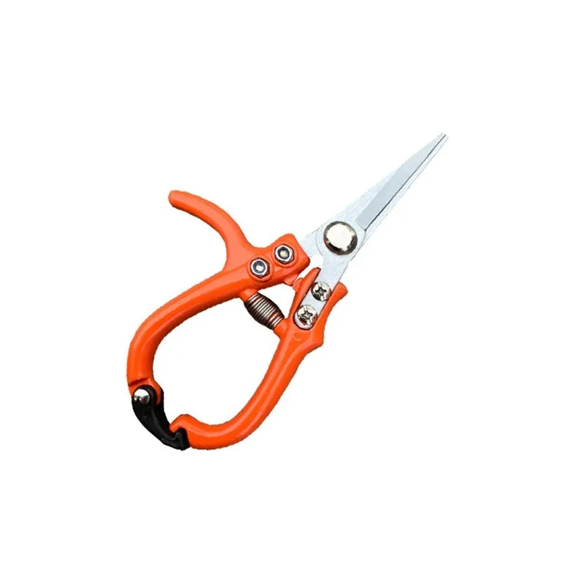 Scissors Pruning Shears - Multifunctional Garden Scissors Manual with Safety Buckle Stainless Steel