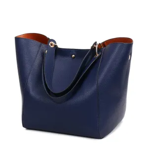 Shoulder Crossbody Large Capacity Top-Handle Big Tote With Free Clutch Bag