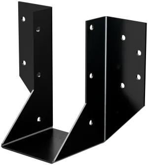 Simpson OHU48-SDS3 OHU Black Powder-Coated Ornamental Joist Hanger for 4x8 w/ Strong-Drive SDS Screws