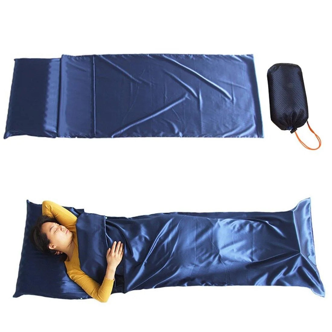 Sleeping Bag Liner - Camping & Travel Sheet - Lightweight Adult Sleep Bed Sack
