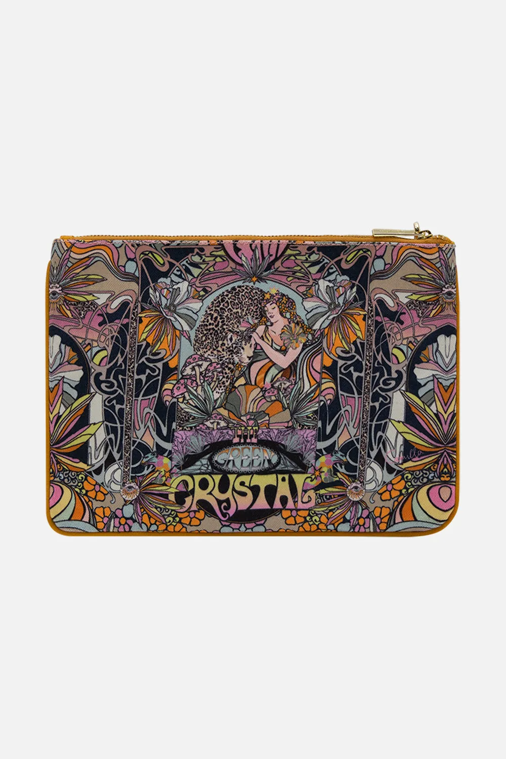 SMALL CANVAS CLUTCH DAY TRIPPIN