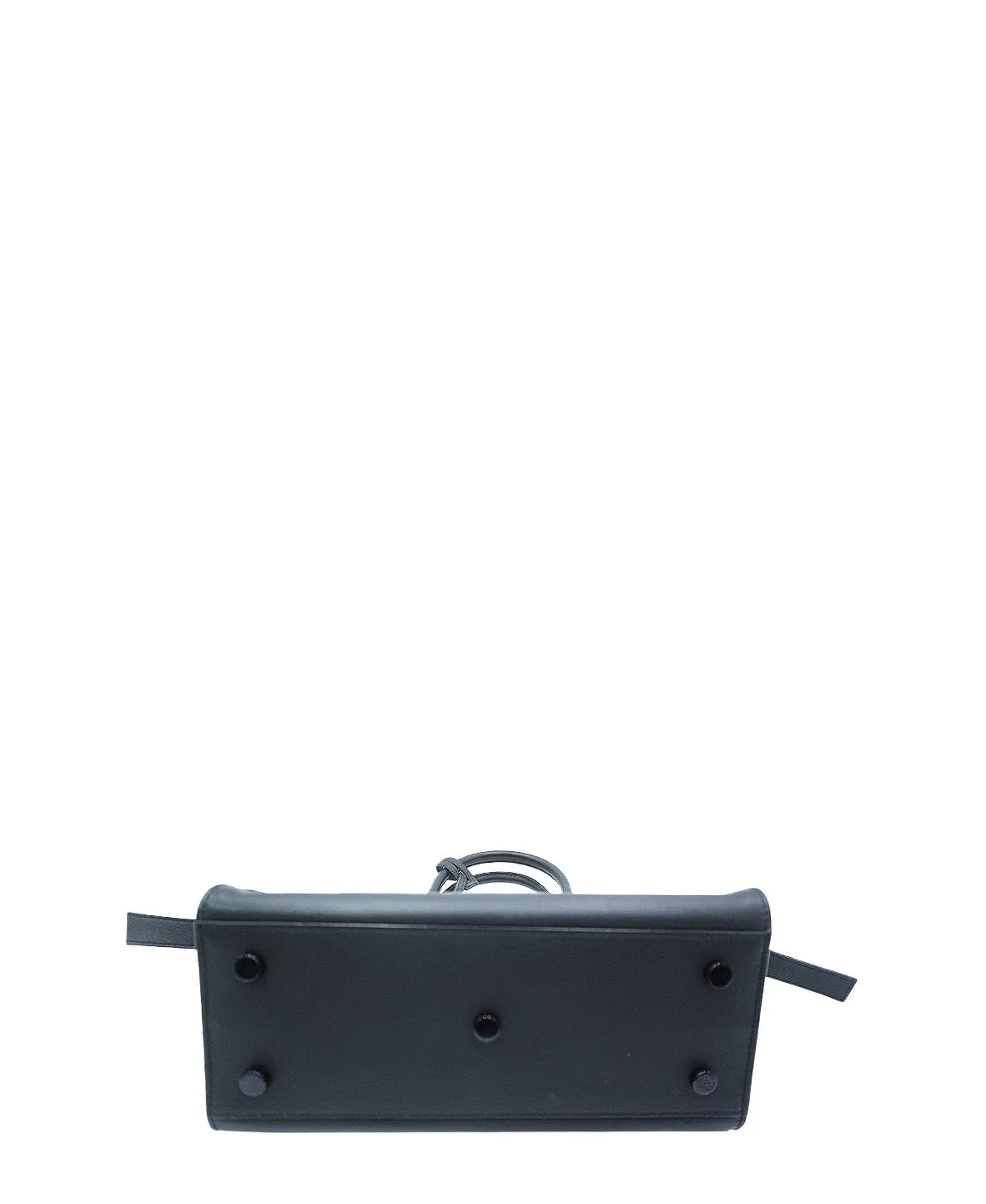 Small Toy Downtown Cabas Croc Embossed Bag Black