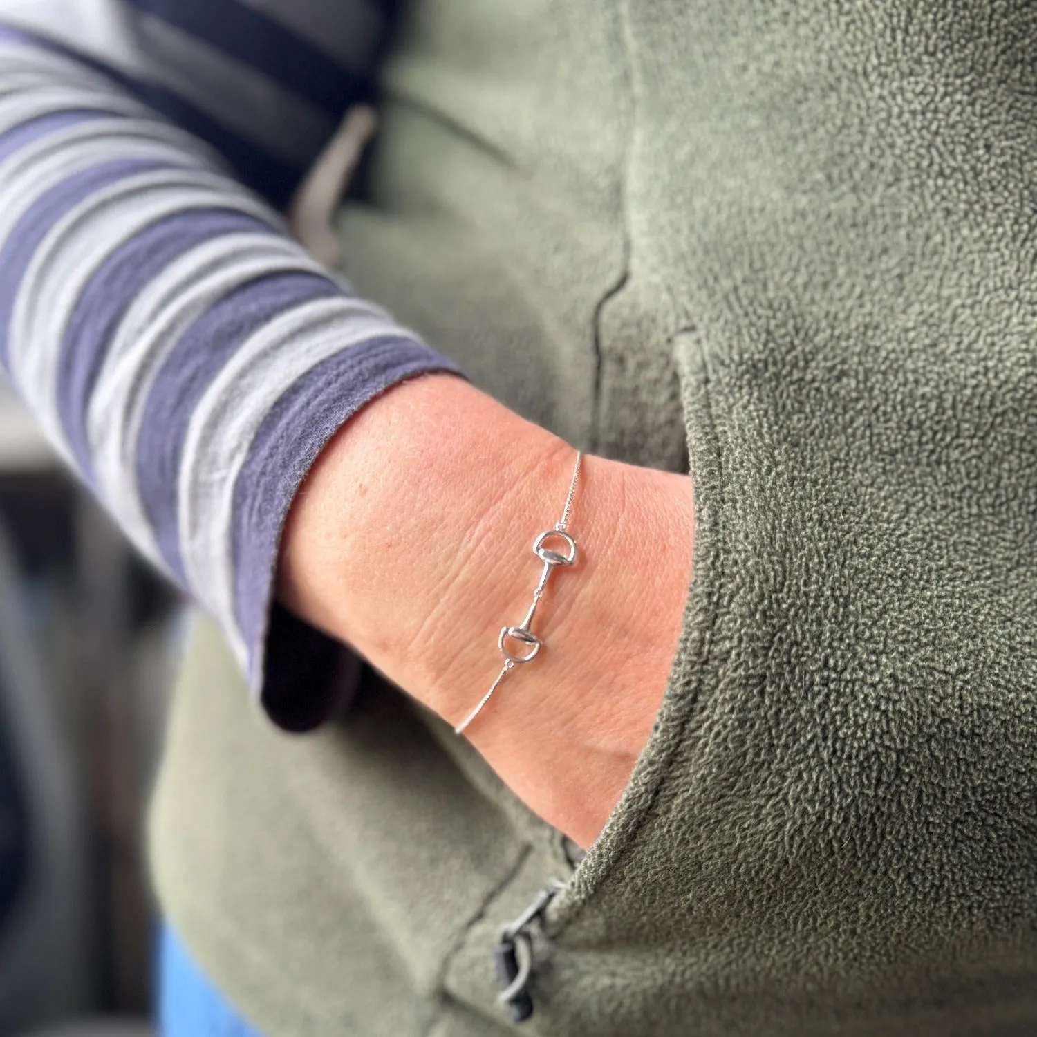 Snaffle Slider Bracelet