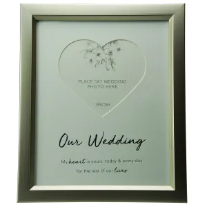 Splosh Wedding - Heart 5X7 Frame