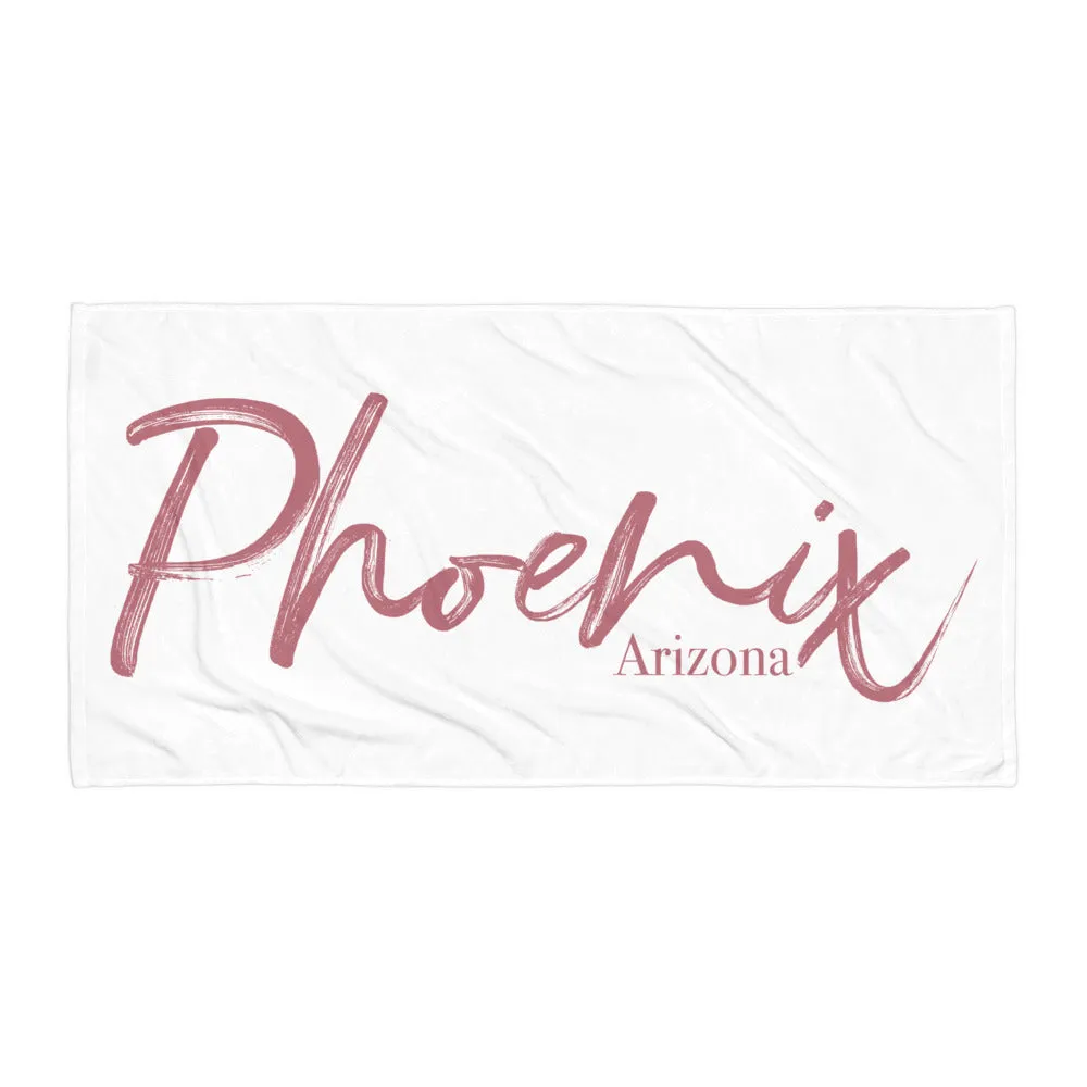 The Elegantly Rose Gold Phoenix Arizona Pool Towel (2021)