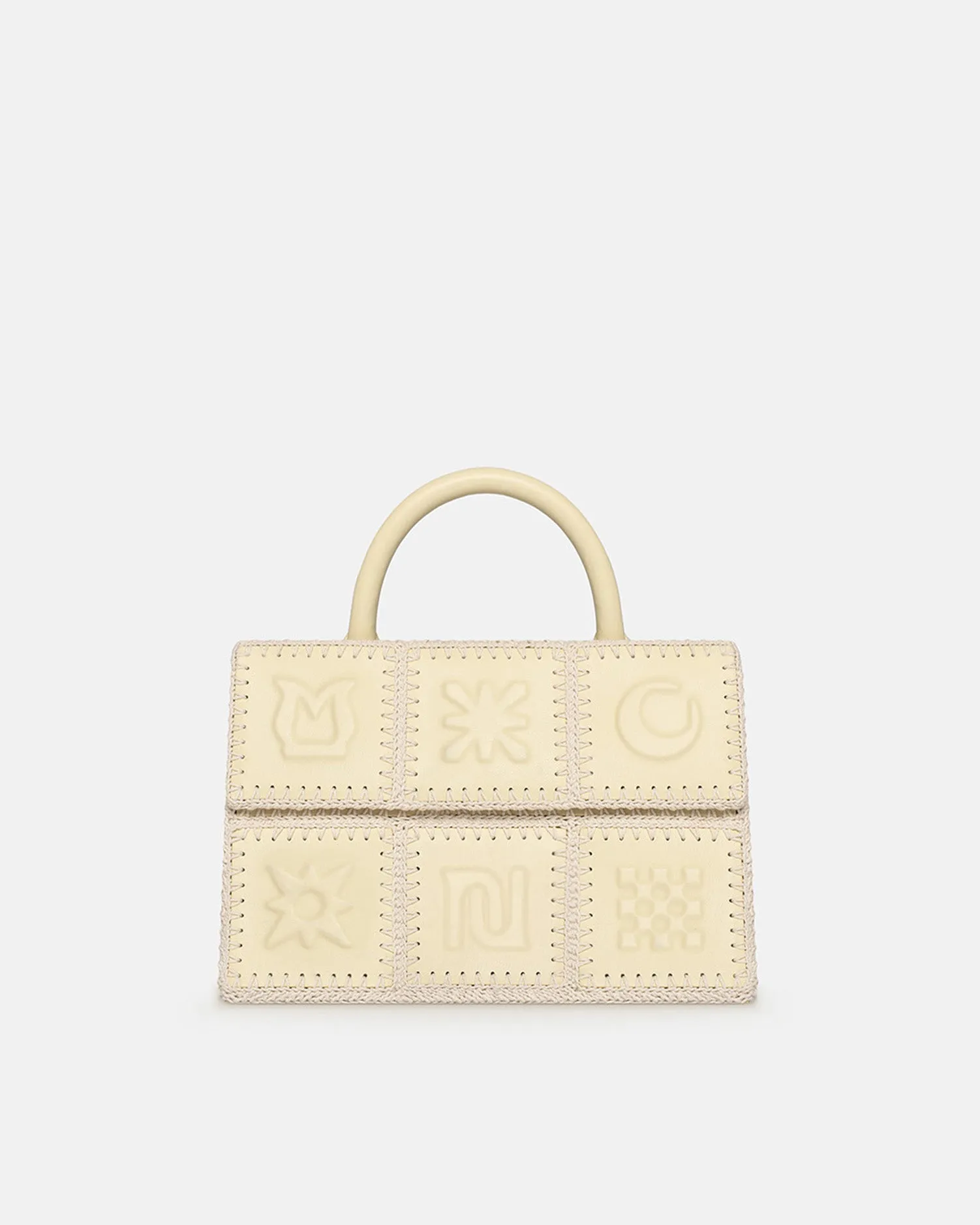 The SANDI Symbol - Top Handle Bag - Moonbeam