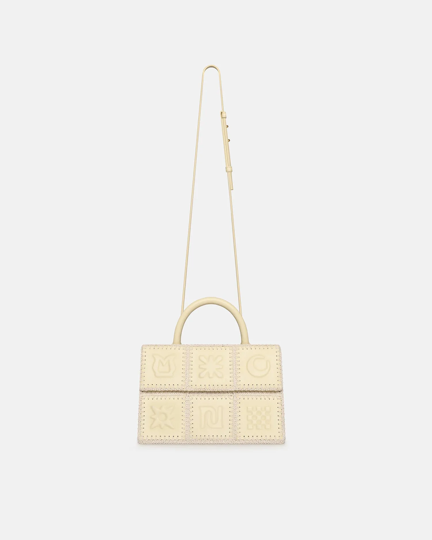The SANDI Symbol - Top Handle Bag - Moonbeam