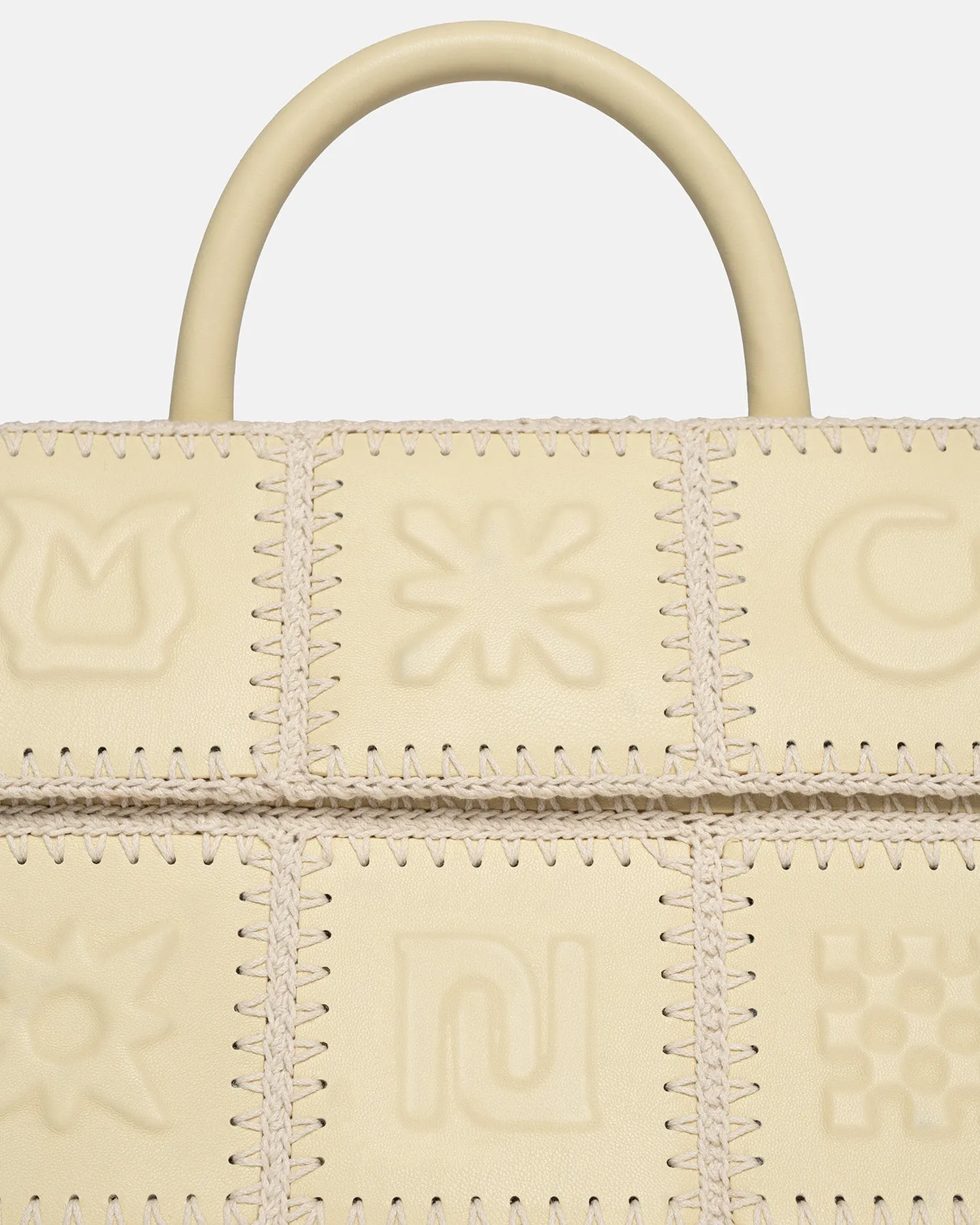 The SANDI Symbol - Top Handle Bag - Moonbeam