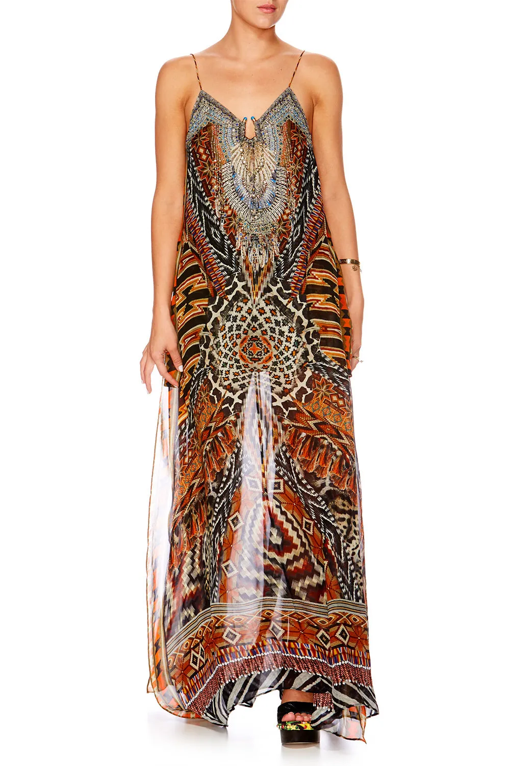 U RING LONG DRESS DAWN OF TIME