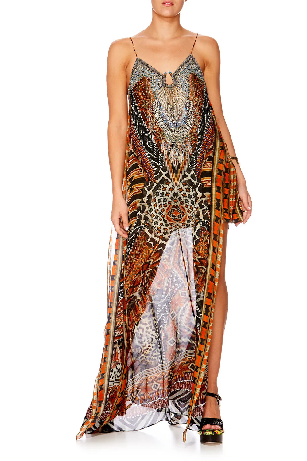 U RING LONG DRESS DAWN OF TIME