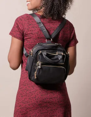 Vegan Leather 3-Way Convertible Bag