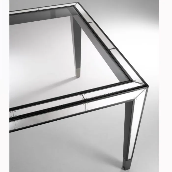 Venetian Glass & Mirror Table In The Art Deco Style