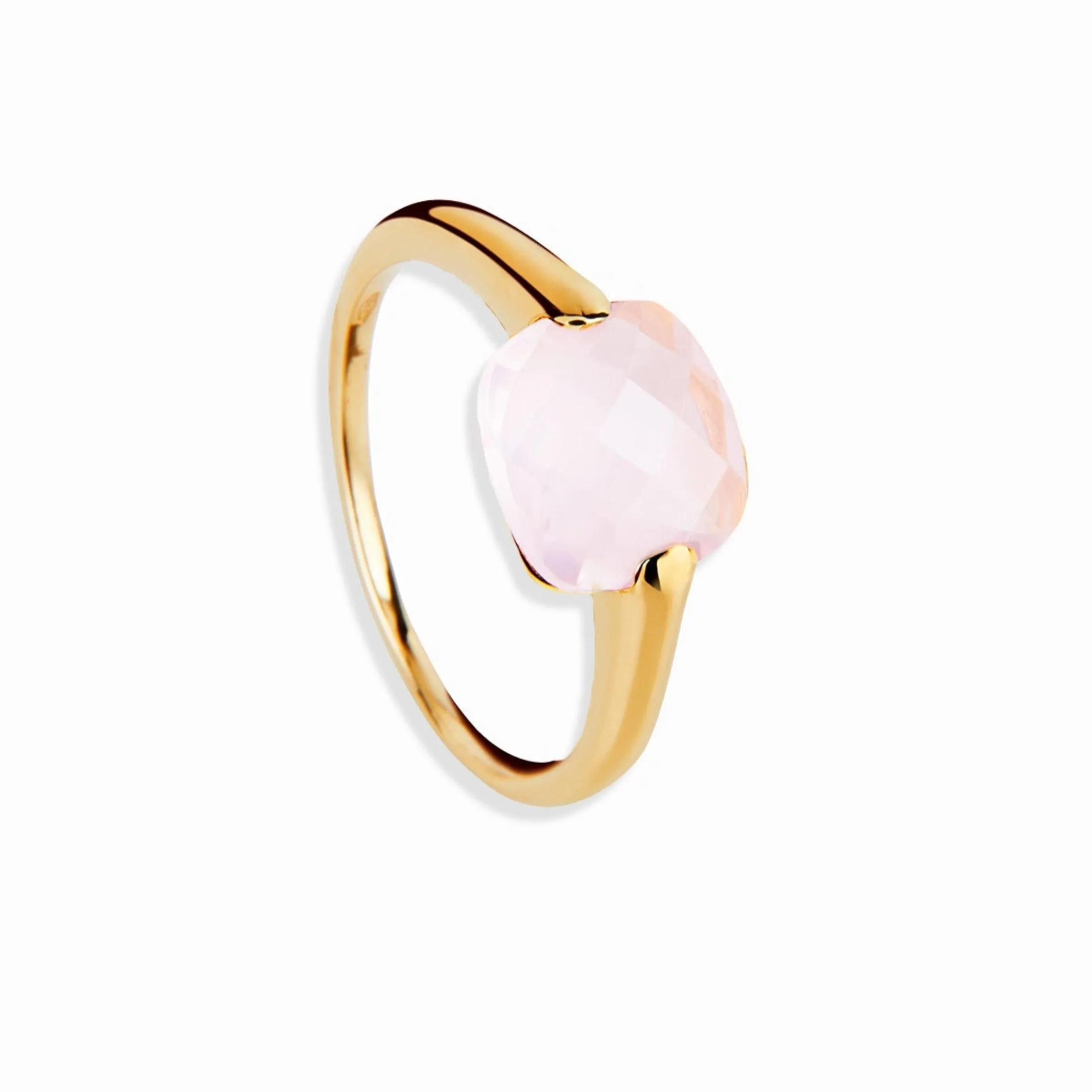 Venezia Pink Milky Quartz Ring
