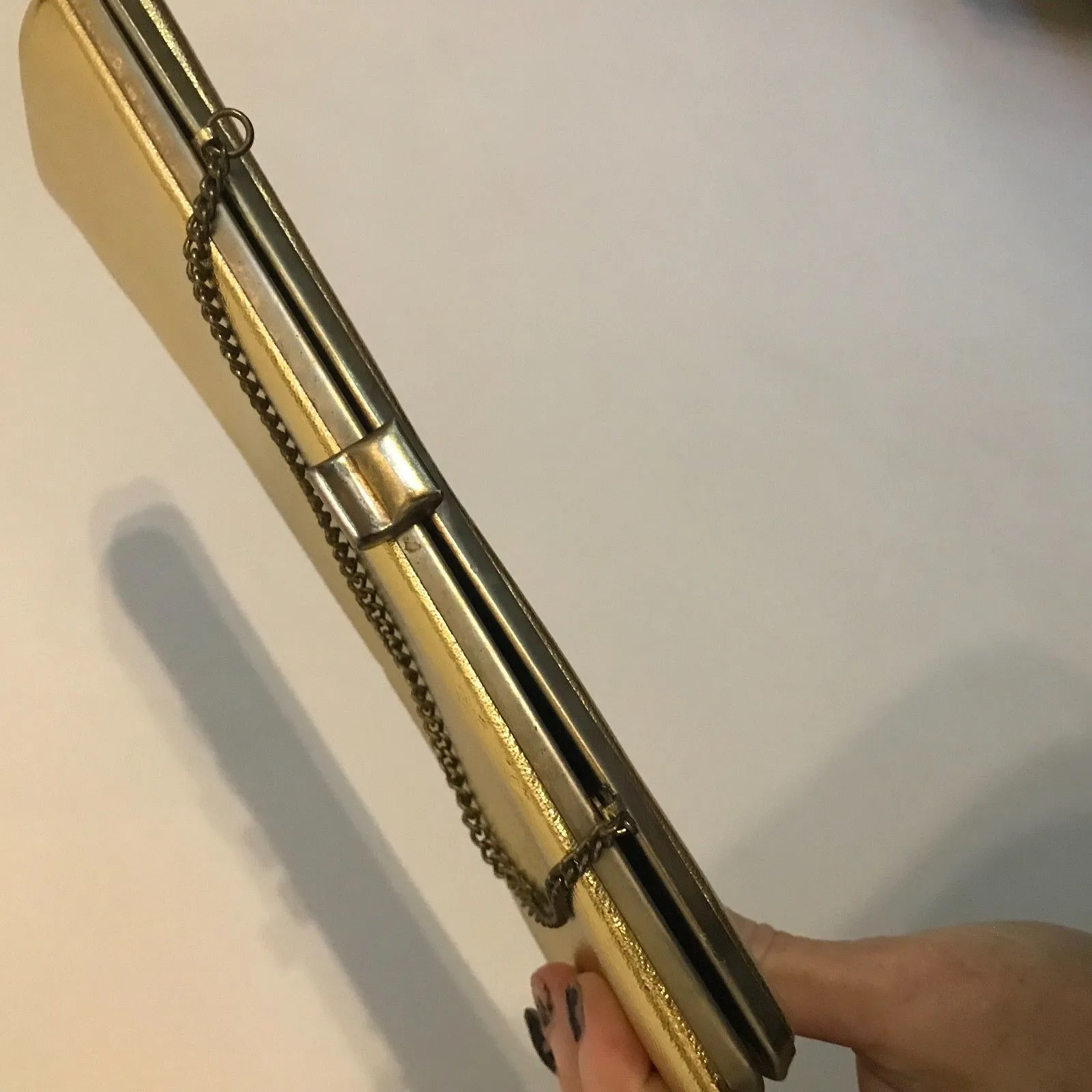 Vintage 1950s Gold Evening Clutch Bag