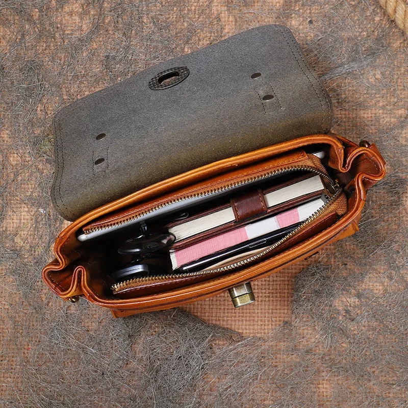 Vintage Womens Black Handbag genuine leather over the shoulder purse for women