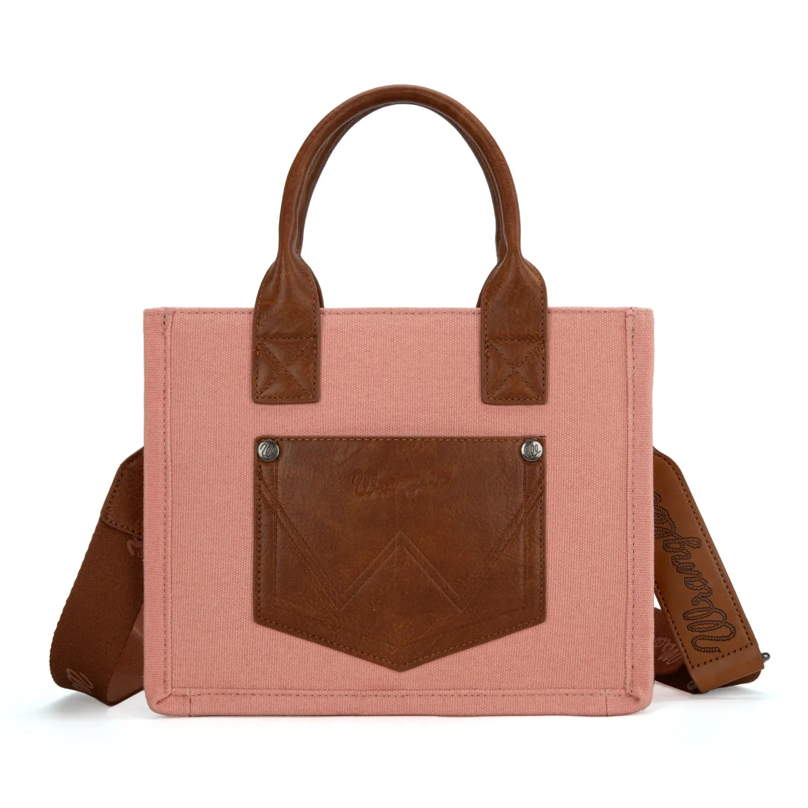 Vintage Wrangler Canvas Tote ~ Pink