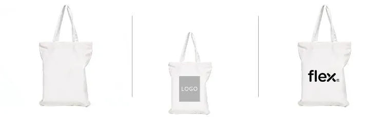 White Canvas Tote Bag With Zip