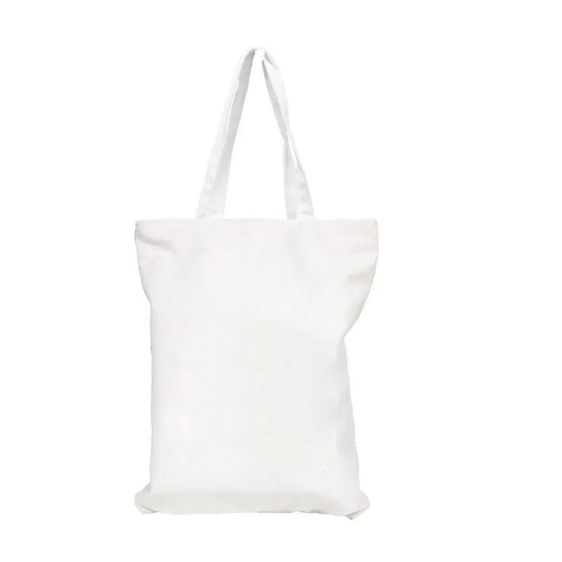 White Canvas Tote Bag With Zip