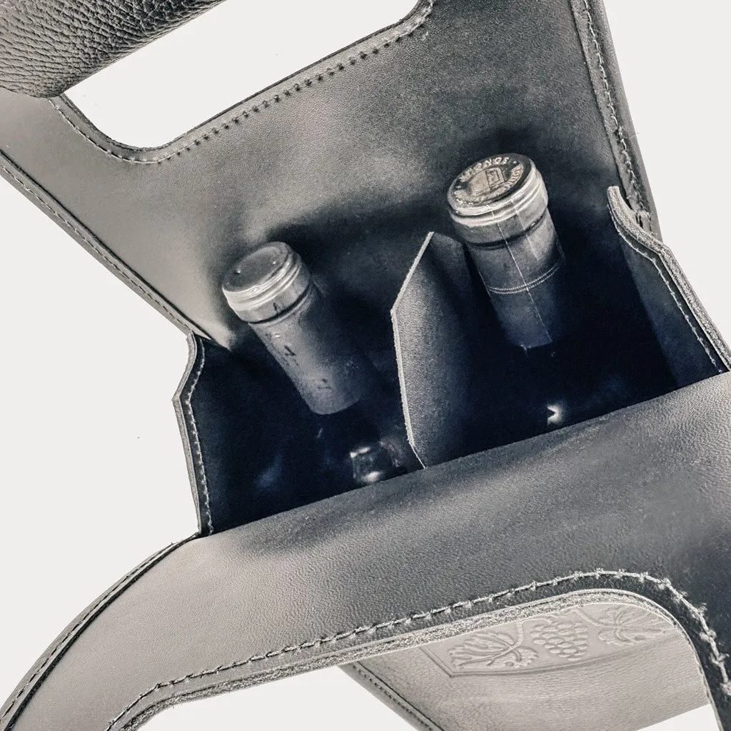 Wine Bottle Bag, Nouveau Grapes