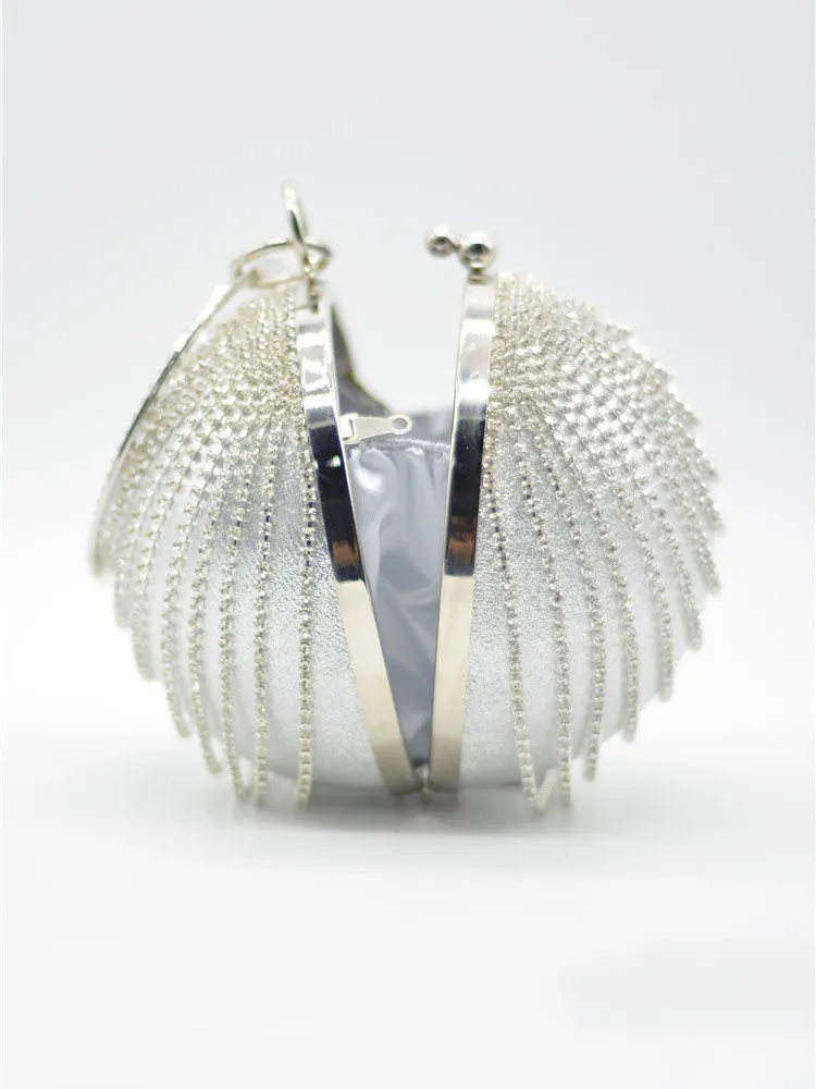 Women's Rhinestone Chain Clutch