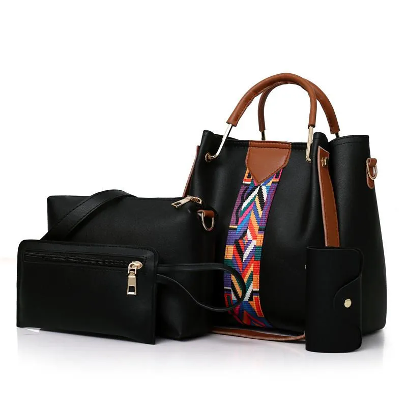 Women's Shoulder Bag | 4 Pieces Set