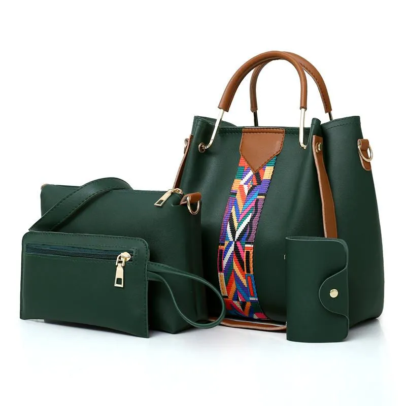Women's Shoulder Bag | 4 Pieces Set